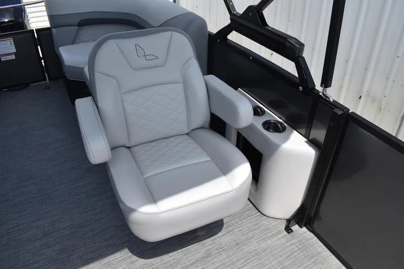 Slide: The Image of Luxurious seating on 2026 Lowe SS 230 WT Special boat with cup holders. - 22