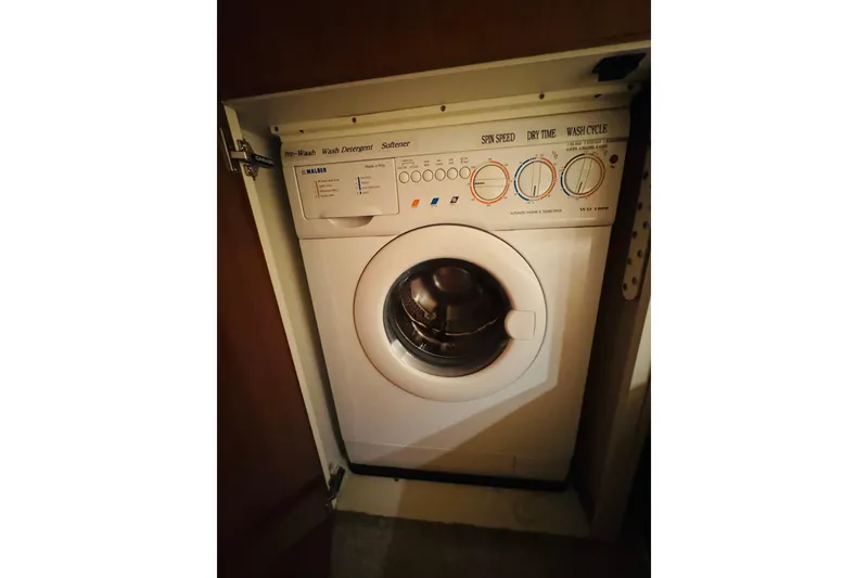 Slide: The Image of Built-in washing machine on a 2006 Carver 46 Voyager yacht. - 79
