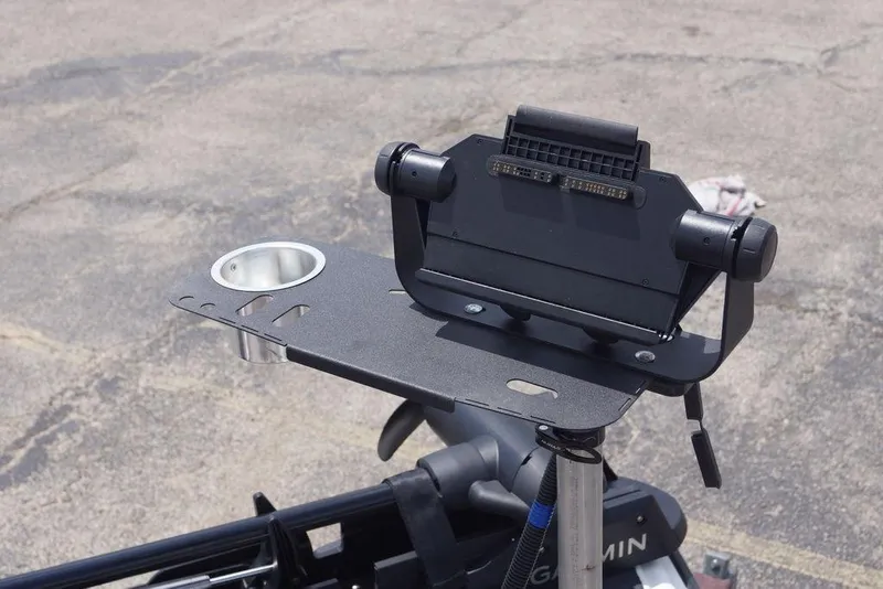 Slide: The Image of Boat accessory mount on a 2004 Triton Tr-196 DC, featuring a cup holder. - 9