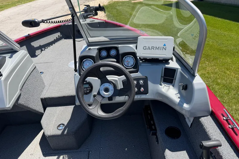 Slide: The Image of 2019 Tracker Pro Guide V-175 WT boat dashboard with Garmin navigation system. - 3
