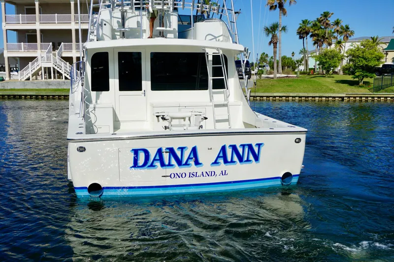 Slide: The Image of 1991 G&S 58 boat named "Dana Ann" docked at Ono Island, Alabama. - 7