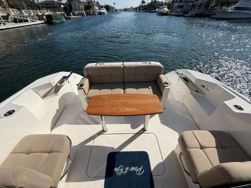Slide: The Image of 2017 Tiara Yachts C39 Coupe with comfortable deck seating area. - 19