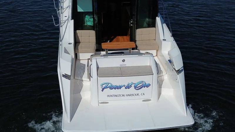 Slide: The Image of 2017 Tiara Yachts C39 Coupe on water, rear view. - 20