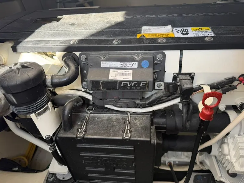 Slide: The Image of Engine compartment of 2017 Tiara Yachts C39 Coupe. - 22