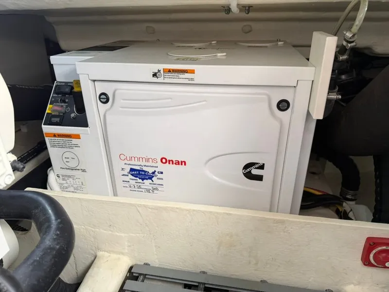 Slide: The Image of Cummins Onan generator in 2017 Tiara Yachts C39 Coupe. - 25