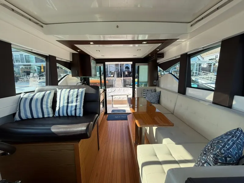 Slide: The Image of Interior of 2017 Tiara Yachts C39 Coupe with elegant furnishings. - 7