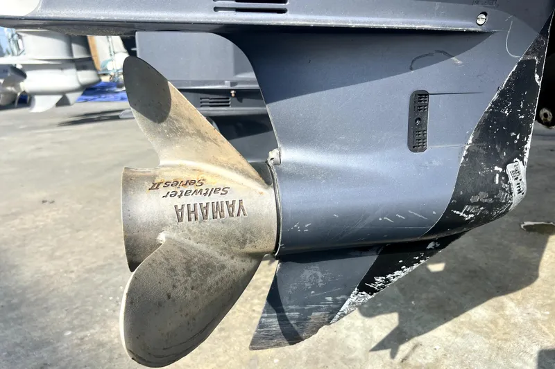 Slide: The Image of Yamaha Saltwater Series II propeller on a 2012 Contender 35 LS boat. - 12