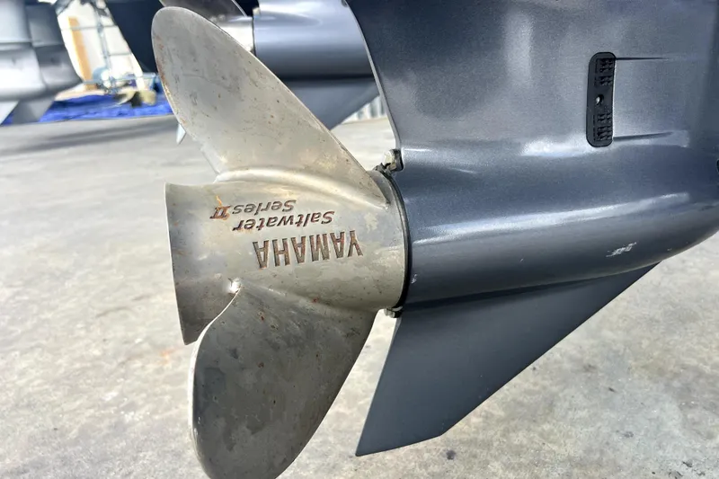 Slide: The Image of Yamaha Saltwater Series II propeller on a 2012 Contender 35 LS boat. - 15