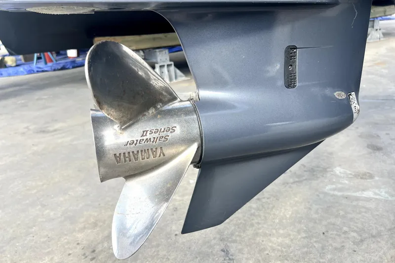 Slide: The Image of Yamaha Saltwater Series II propeller on 2012 Contender 35 LS boat. - 18