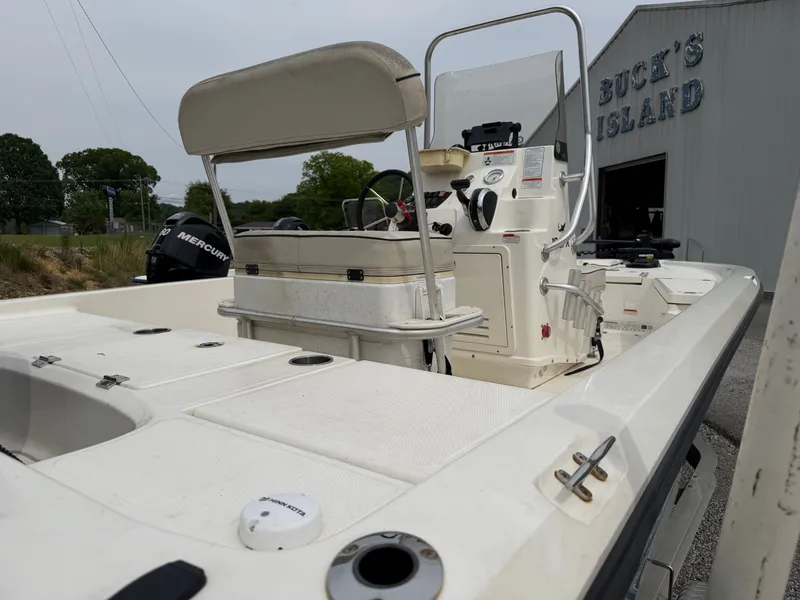 Slide: The Image of 2017 Mako Skiff 19 CPX boat at Buck's Island. - 5