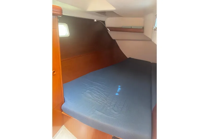 Slide: The Image of Cozy cabin interior of 2002 Beneteau Oceanis Clipper 361 sailboat. - 6