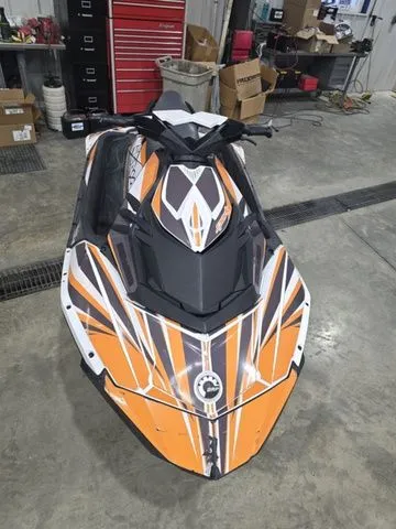 Slide: The Image of 2017 Sea-Doo SPARK 2-up Jet Ski in workshop. - 3
