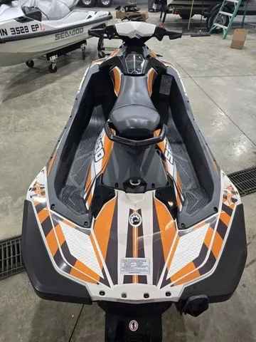 Slide: The Image of 2017 Sea-Doo SPARK™ jet ski in a workshop. - 5