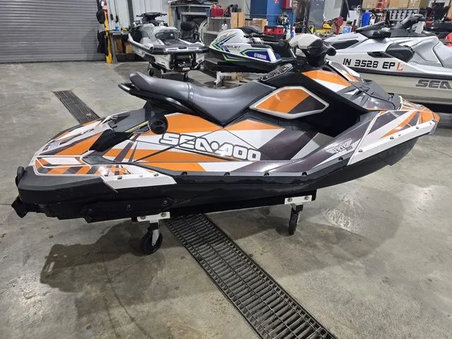Slide: The Image of 2017 Sea-Doo SPARK 2-up Jet Ski in workshop. - 6