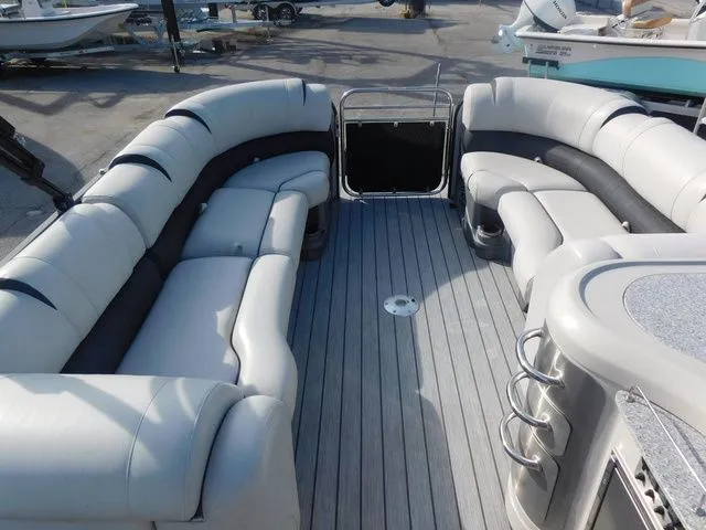 Slide: The Image of Interior of 2020 Avalon Ambassador Funship 27' with luxurious seating. - 6