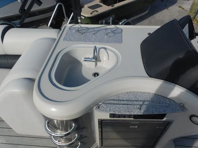Slide: The Image of Kitchen area on Avalon Ambassador Funship 27', 2020 model. - 8