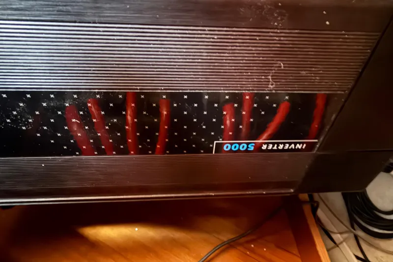 Slide: The Image of Inverter 5000 unit with red markings, Jeanneau Sun Odyssey 45.2, 1998 model. - 79