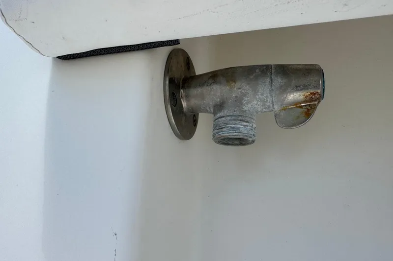 Slide: The Image of Rusty metal fitting on 2011 Tidewater 230 CC Adventure boat. - 37