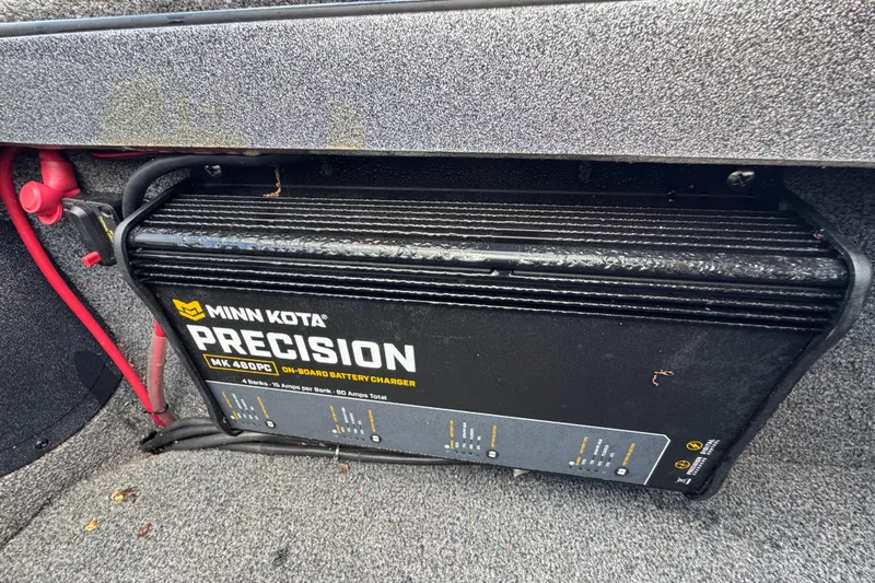 Slide: The Image of Minn Kota Precision MK 460PC battery charger in 2020 Ranger 2080MS Angler boat. - 15