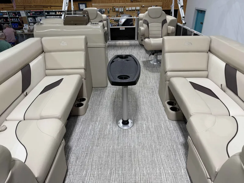 Slide: The Image of Interior of a 2022 G3 SELECT 20 C boat with beige seating. - 5