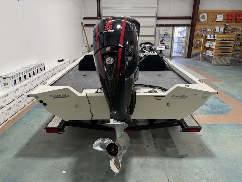 Slide: The Image of 2019 Tracker Pro Team 195 TXW boat with outboard motor. - 3
