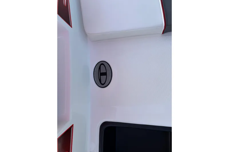 Slide: The Image of Interior detail of 2023 Tahoe T18 boat, featuring sleek design and modern accents. - 34