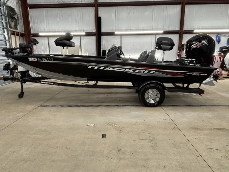 The Image of 2023 Tracker 190TX TE boat in warehouse. - 1