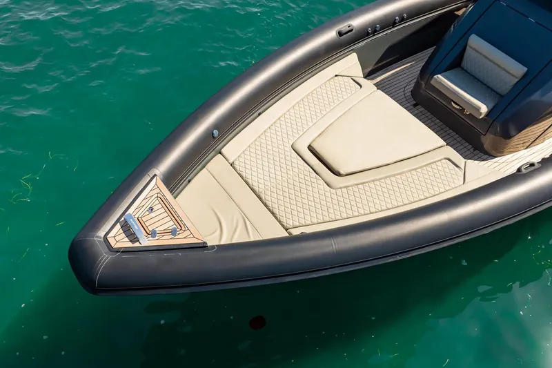 Slide: The Image of Luxury Skipper-BSK 38NC boat, 2023 model, with elegant seating on turquoise water. - 29