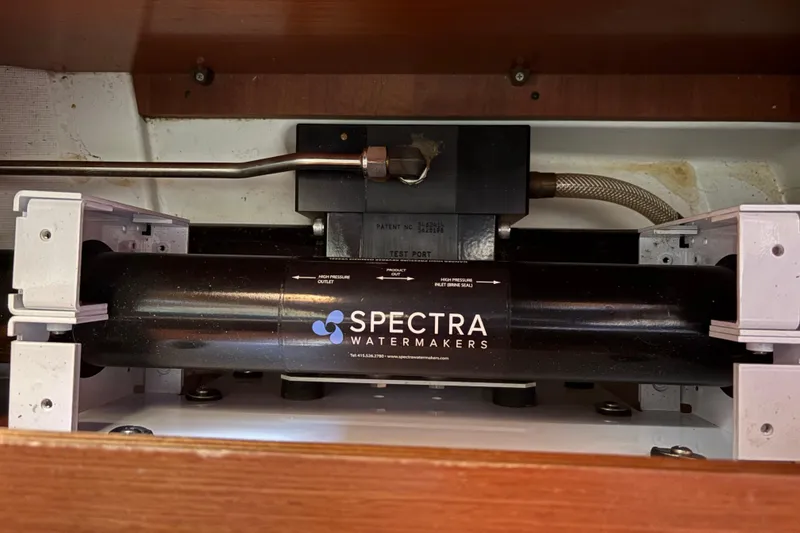 Slide: The Image of Spectra Watermakers system in a 2010 Beneteau Oceanis 46 yacht. - 35