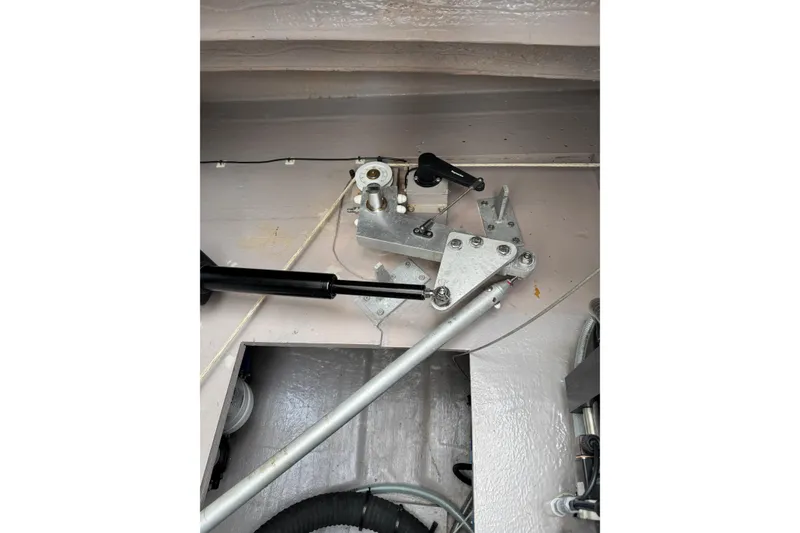 Slide: The Image of Mechanical components inside a 2021 Catana 53 yacht, showcasing intricate engineering details. - 65