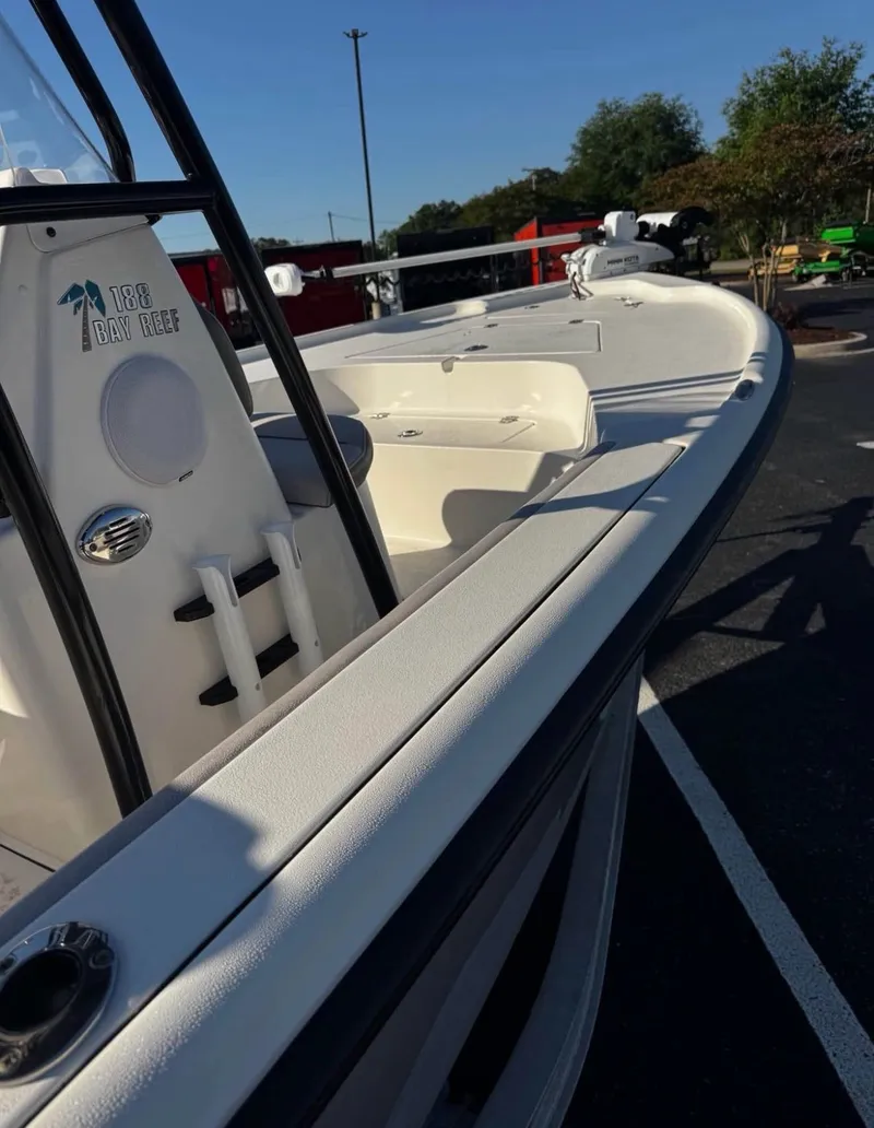 Slide: The Image of 2020 Key West 188 Bay Reef boat on parking lot. - 4