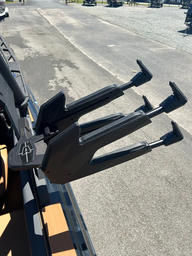 Slide: The Image of Axis T250 2026 boat with modern wakeboard rack. - 18