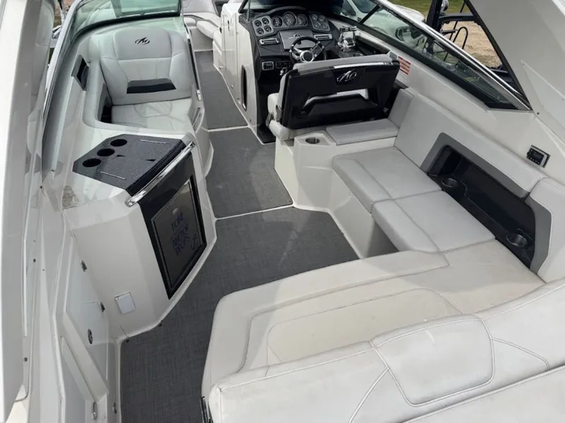 Slide: The Image of Interior of a 2011 Monterey 328SS Super Sport boat. - 6