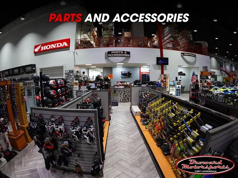 Slide: The Image of A store with shelves full of parts and accessories for watercraft. - 2