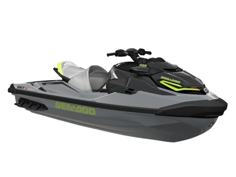 The Image of 2025 Sea-Doo RXT-X 325 jet ski in gray and black. - 0