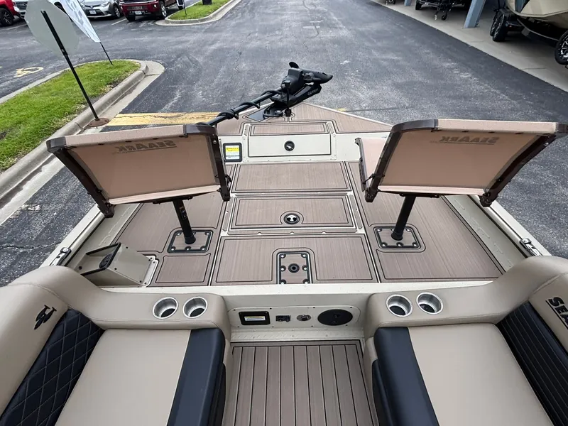 Slide: The Image of Interior view of 2026 SeaArk Easy Cat with two seats. - 11