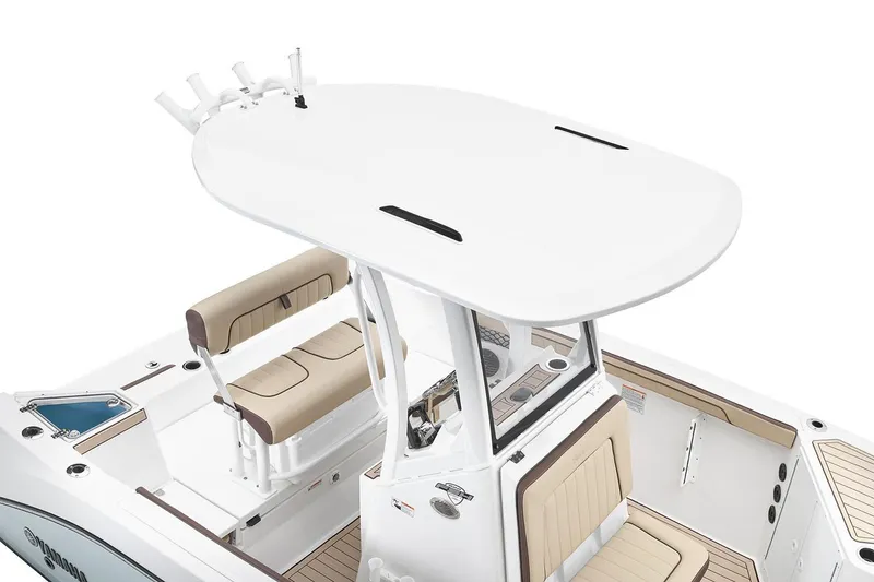 Slide: The Image of Manufacturer Provided Image: 2026 Yamaha Boats 222 FSH Sport E, featuring sleek design and comfortable seating. - 46