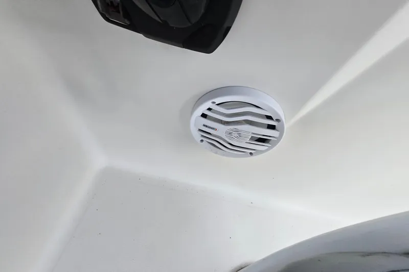 Slide: The Image of Speaker installed on 1994 Sea Pro 190 Dual Console boat interior. - 16