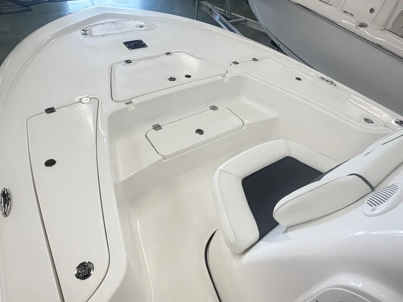 Slide: The Image of Interior view of the 2026 Tidewater 2110 Bay Max boat. - 13