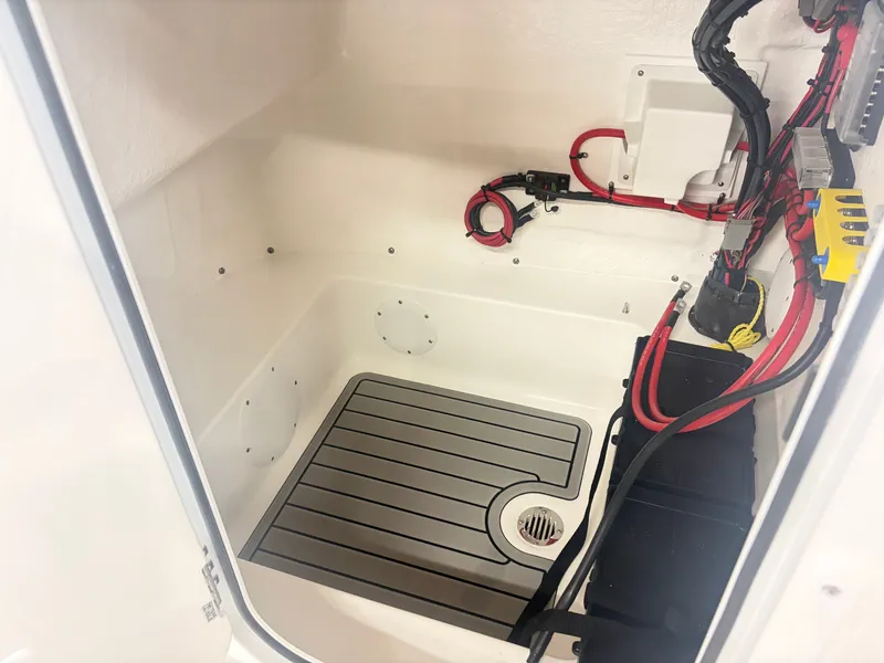 Slide: The Image of Interior of 2026 Tidewater 2110 Bay Max boat with wiring. - 16