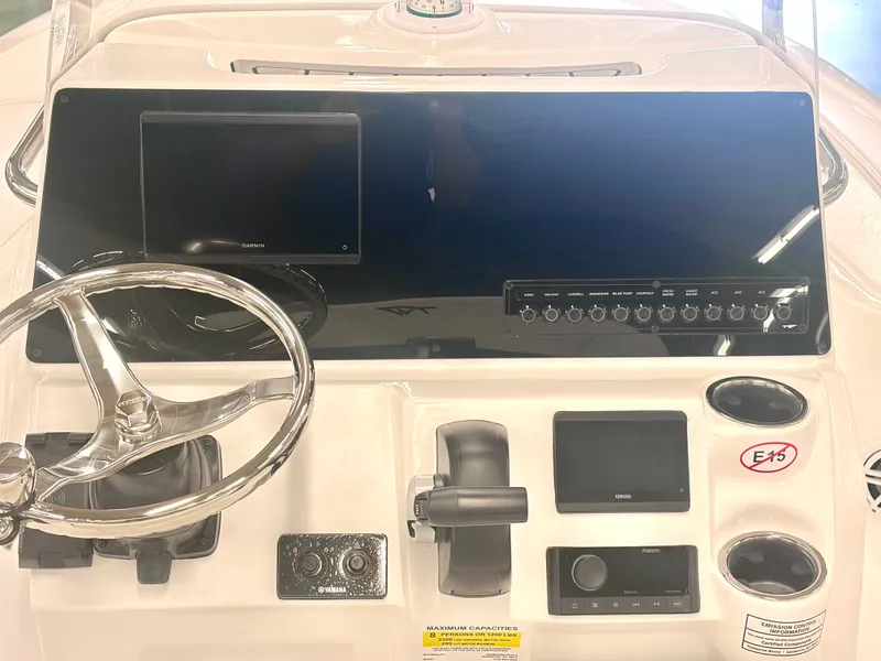 Slide: The Image of Dashboard of 2026 Tidewater 2110 Bay Max with Garmin display. - 18