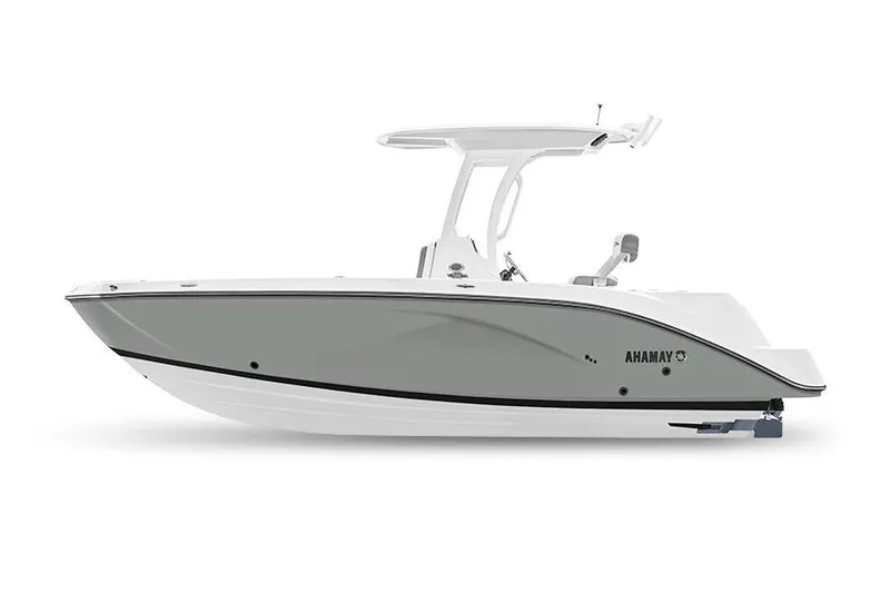 The Image of 2026 Yamaha Boats 222 FSH Sport E, sleek design, side view. - 0