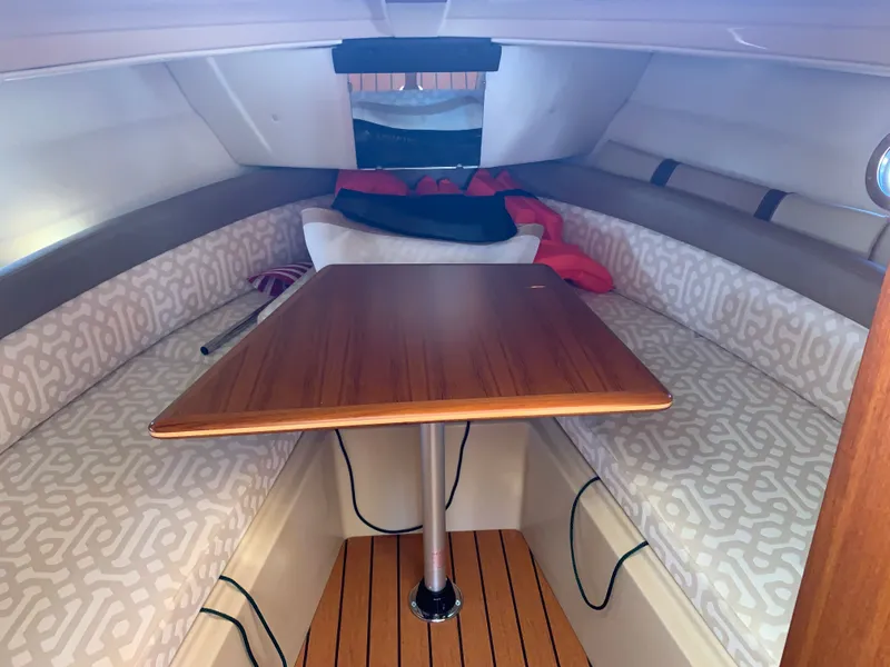 Slide: The Image of Interior of 2018 Ranger Tugs R-23 yacht cabin. - 24