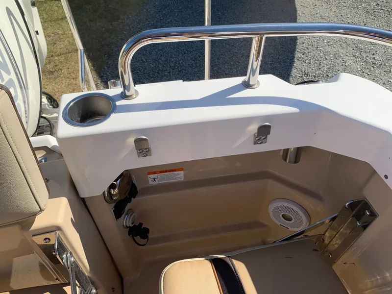 Slide: The Image of Interior view of a 2018 Ranger Tugs R-23 boat. - 37