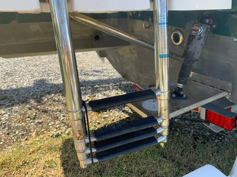 Slide: The Image of Ranger Tugs R-23 2018 stainless steel boat ladder. - 46