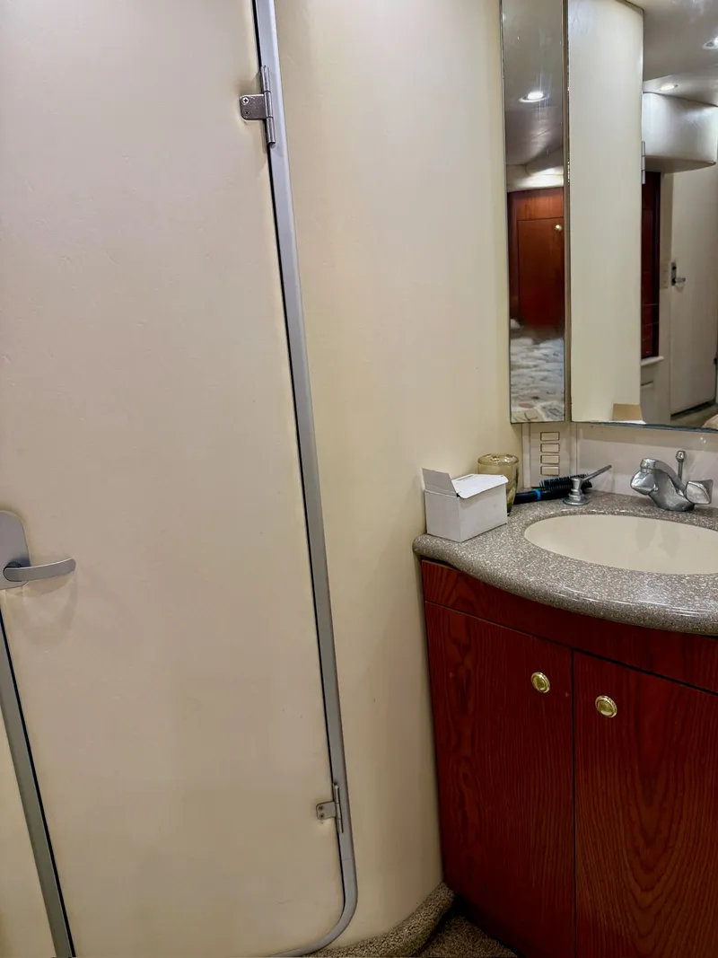 Slide: The Image of Bathroom in Maxum 4100 SCA boat, year 1999. - 2