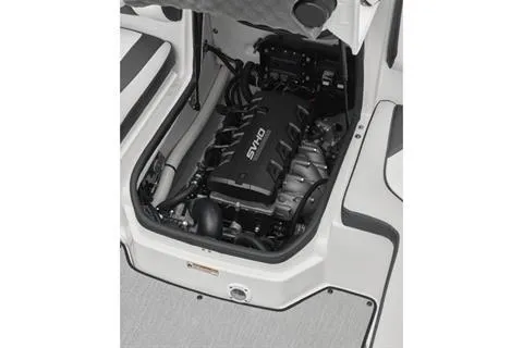 Slide: The Image of 2026 Yamaha Boats 195S engine compartment, showcasing sleek design and advanced engineering. - 9
