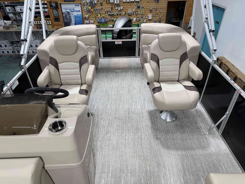 Slide: The Image of Interior of G3 SELECT 20 C boat, luxurious seating, 2022 model. - 6