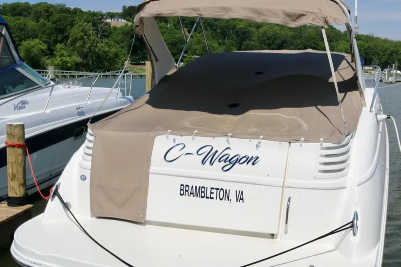 Slide: The Image of 2009 Larson Cabrio 310 boat named "C-Wagon" docked in Brambleton, VA. - 5