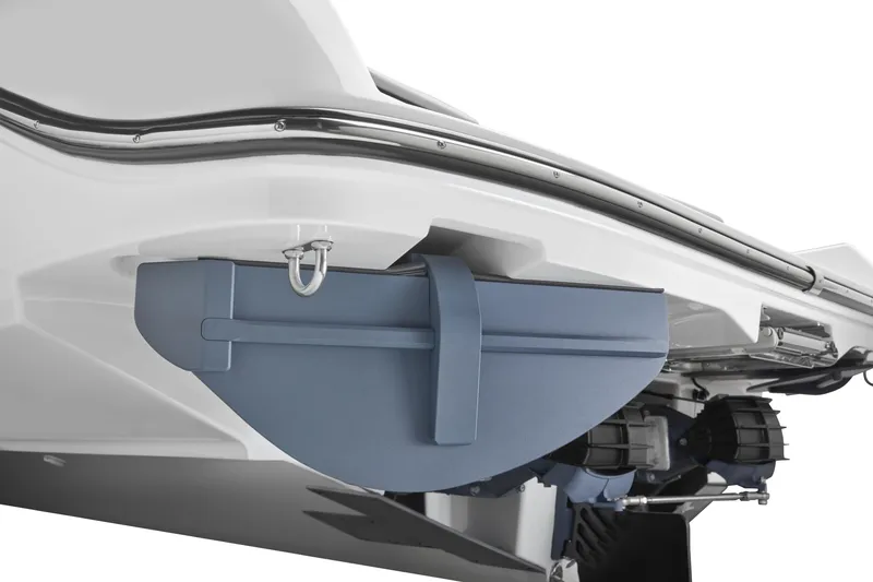 Slide: The Image of 2026 Yamaha Boats 222XD rear view showcasing hull and propulsion system. - 11